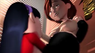 Helen and Violet Parr in the Changing Room: Uninterrupted Version