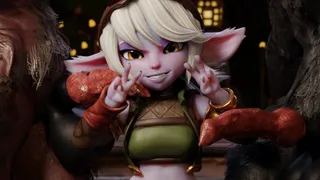 Tristana's Wild Wolf Hunt: Taming Red Rockets in Hot Action