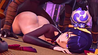 Raiden Shogun Gangbanged by Hilichurls