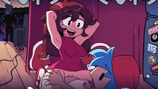 Boyfriend and Girlfriend behind her dad. (SpeedoNSFW)