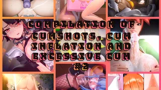 Compilation of Cumming 2 : cumshots, cum inflation and excessive cum