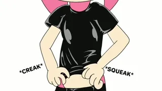 Amy Leather Squeaking