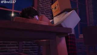 Femboy roblox gets cream pied