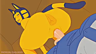 Animal Crossing Ankha x Villager (4K)