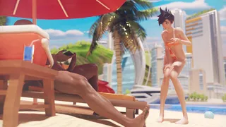 [4K] Tracer On Lifeguard Duty (NoMusic)[Kreamu]