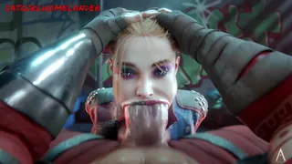 Absolute Wonder Woman face fuck Harley