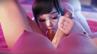 Brigitte And D.Va [Thefastestgman]