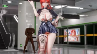 [C3] Yinlin Leather Miniskirt