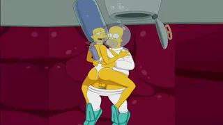 The Simpsons - Marge and Homer fuck under the sea