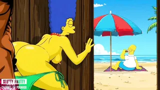 Married Slut Marge Simpson fucks with everyone except her Cuckold Husband. Compilation Hot Adult Cartoons