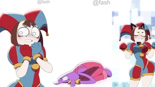 Pomni does the sad cat dance (plus some thing extra)