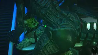 [twitchyanimation] Xenomorph x Yautja