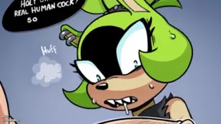 Surge Shocked with Human Cock