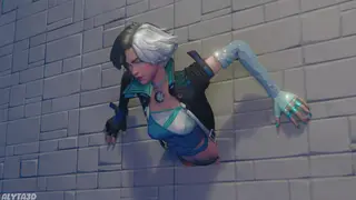 Luna Snow gets Stuck