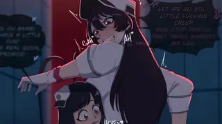 Giselle grabbing the big ass of Bambietta