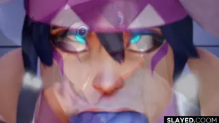 (Goofy Scenes removed) Kiriko Taimanin Rough Gangbang Deepthroat