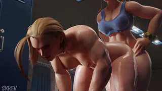 Cammy Gets A Surprise From Chun Li [4K][SKRev]