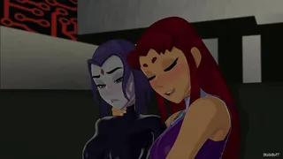 Raven & Starfire[SkuddButt]