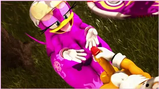 Wave receiving a ton of rain cum on face by Tails (Sound added)