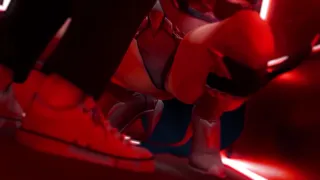 رسوم متحركة 3D جنس فموي وضعية راعية البقر حلق عميق فتح الساقين VR