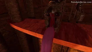 Animation BDSM Blonde Feet Feet Fetish Femdom Latex Latex Gloves Shoe Shoes