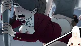 Hard fucking on a public bus on the R3 line