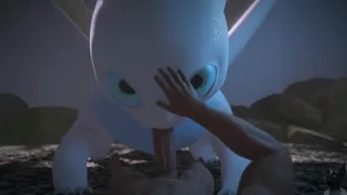 Light Fury Animation by TwitchyAnimation