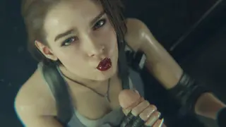 Jill Valentine Gets Her Cock Ring in Red Lipstick by Bulgingsenpai