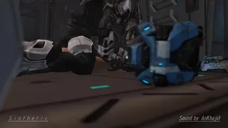 Halo - Kat and Elite by sinthetic