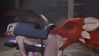 Gay gryphon used on breeding mount by dragon and bred