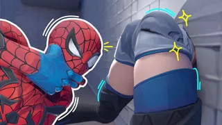 Luna Snow Stuck in a Wall [4K] [Alyta3d]