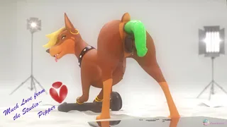 #4 - Dog Dildo in Ass | by Pinklagoon