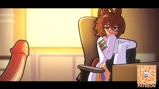 Agnes Tachyon doing some experiments on trainer