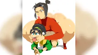 Futa Azula breaks Toph's ass