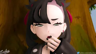 Marnie pleasing a horse - Eshu-Chan