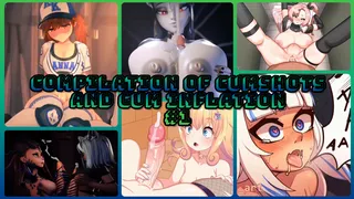 Compilation of Cumming 1 : Cumshots and Cum inflation