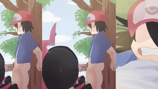 Ash balls deep in a scolipede