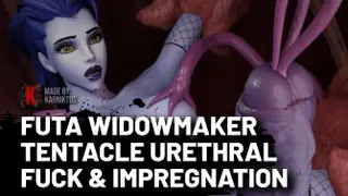 Futa Widowmaker Tentacle Urethral Fuck & Impregnation