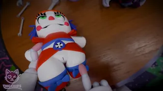 Circus baby plushie get stuffed
