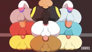 Zaviel - Eeveelution Femboy Mass Gangbang