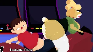 [4K]Isabelle thinks the motocross game is 2 players