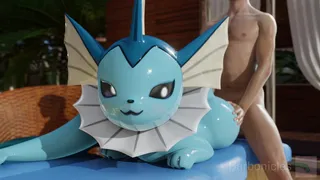 Vaporeon Doggystyle POV - Barbonicles