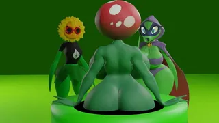 Green Shadow and Solar Flare gets fucked by a Piranha Plant!