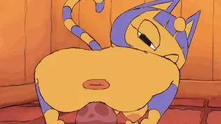 Ankha Showing Off Her Physical Abilities