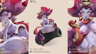 Risky Boots Riding Cannon</think>