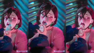 Hot Cumming on Momo's Face