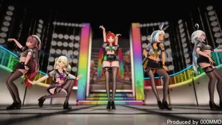 Sexy Genshin Impact MMD Genshin Girls KARA STEP Dance R18