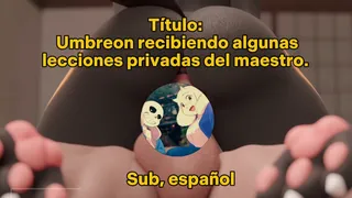 Umbreon Taking Private Lessons From Master [Spanish Subs]