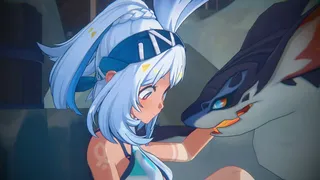 [BurryFuzz] Mualani Hentai Art