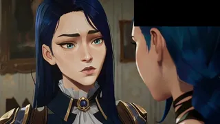 Hot Caitlyn Kiramman and Jinx Action